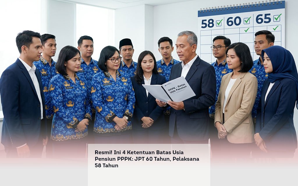 Resmi! Ini 4 Ketentuan Batas Usia Pensiun PPPK, JPT 60 Tahun, Pelaksana 58 Tahun locusonline featured image Apr 2026