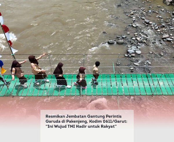 Resmikan Jembatan Gantung Perintis Garuda di Pakenjeng, Kodim 0611 Garut, Ini Wujud TNI Hadir untuk Rakyat locusonline featured image Apr 2026