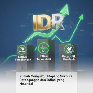 Rupiah Menguat, Ditopang Surplus Perdagangan dan Inflasi yang Melandai