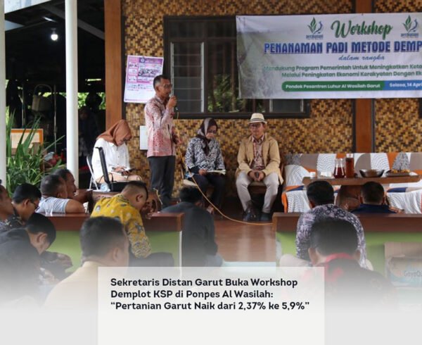 Sekretaris Distan Garut Buka Workshop Demplot KSP di Ponpes Al Wasilah, Pertanian Garut Naik dari 2,37 ke 5,9 persen locusonline featured image Apr 2026