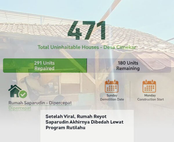 Setelah Viral, Rumah Reyot Saparudin Akhirnya Dibedah Lewat Program Rutilahu locusonline featured image Apr 2026
