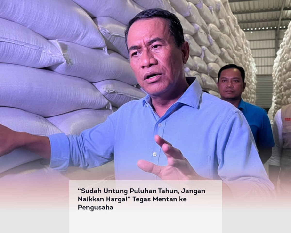“Sudah Untung Puluhan Tahun, Jangan Naikkan Harga!” Tegas Mentan ke Pengusaha