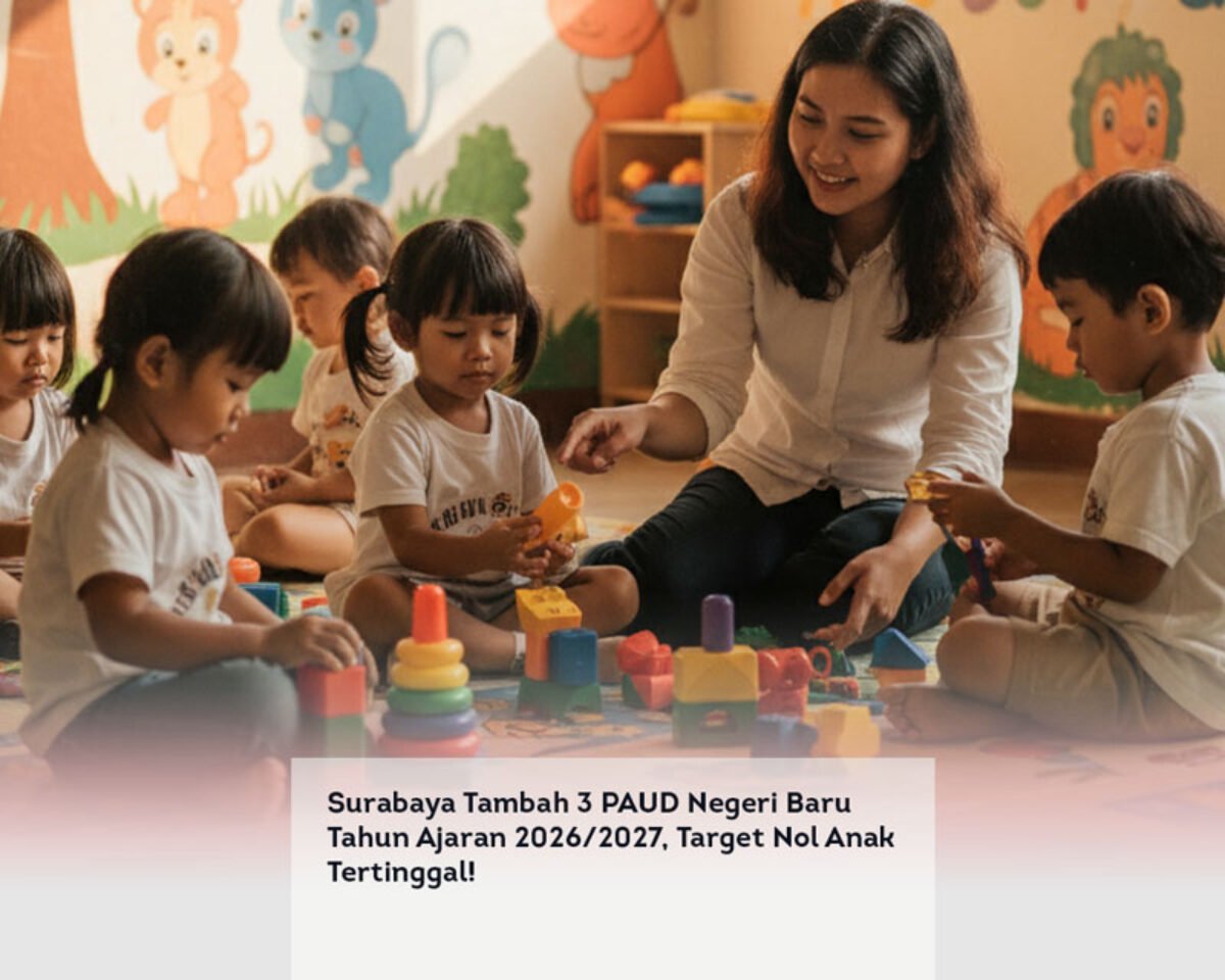 Surabaya Tambah 3 PAUD Negeri Baru Tahun Ajaran 2026/2027, Target Nol Anak Tertinggal!