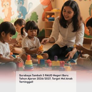 Surabaya Tambah 3 PAUD Negeri Baru Tahun Ajaran 2026/2027, Target Nol Anak Tertinggal!