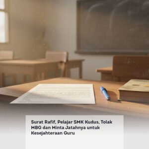 Surat Rafif, Pelajar SMK Kudus, Tolak MBG dan Minta Jatahnya untuk Kesejahteraan Guru