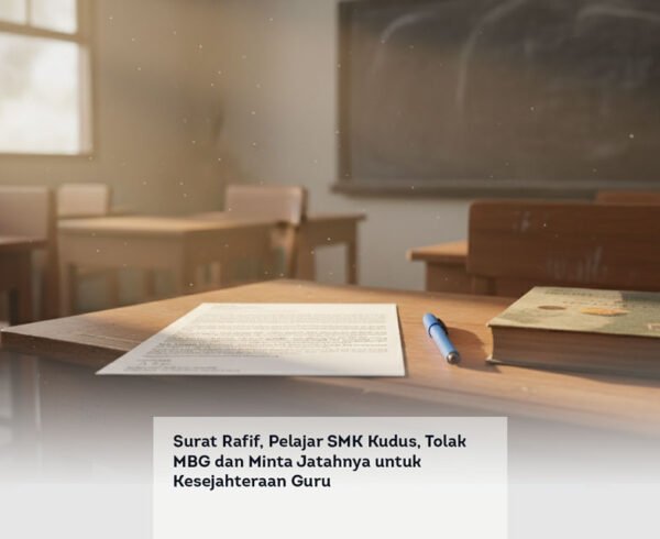 Surat Rafif, Pelajar SMK Kudus, Tolak MBG dan Minta Jatahnya untuk Kesejahteraan Guru locusonline featured image Apr 2026