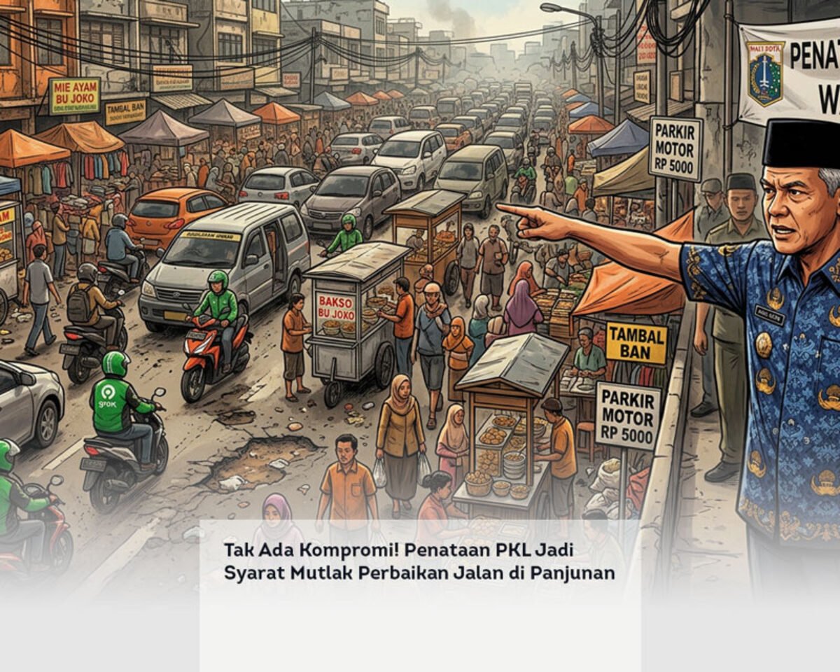 Tak Ada Kompromi! Penataan PKL Jadi Syarat Mutlak Perbaikan Jalan di Panjunan