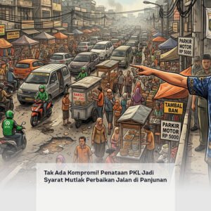 Tak Ada Kompromi! Penataan PKL Jadi Syarat Mutlak Perbaikan Jalan di Panjunan