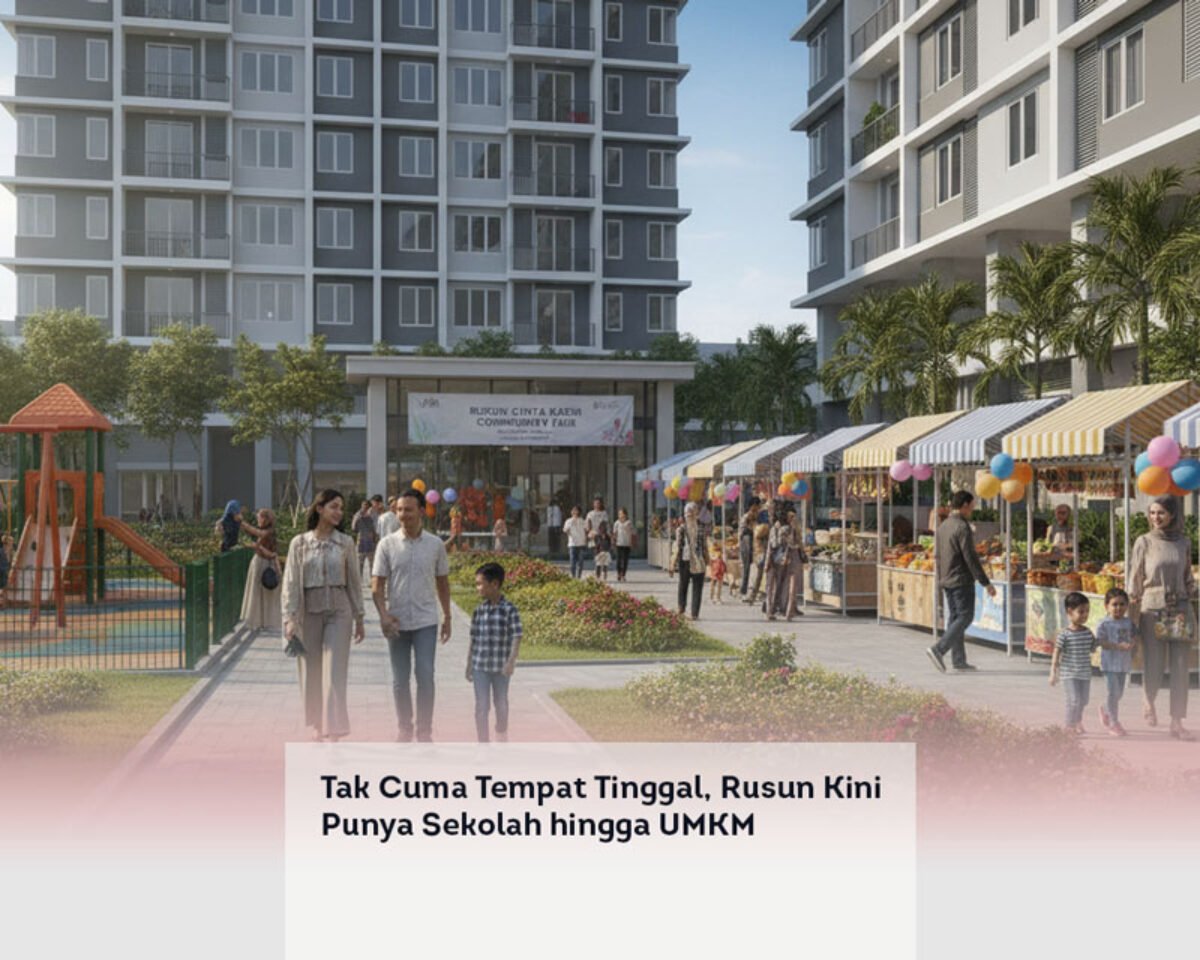 Tak Cuma Tempat Tinggal, Rusun Kini Punya Sekolah hingga UMKM