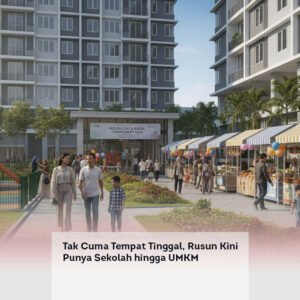 Tak Cuma Tempat Tinggal, Rusun Kini Punya Sekolah hingga UMKM