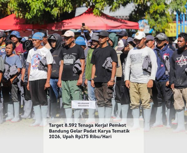 Target 8.592 Tenaga Kerja! Pemkot Bandung Gelar Padat Karya Tematik 2026, Upah Rp175 Ribu per Hari locusonline featured image Apr 2026