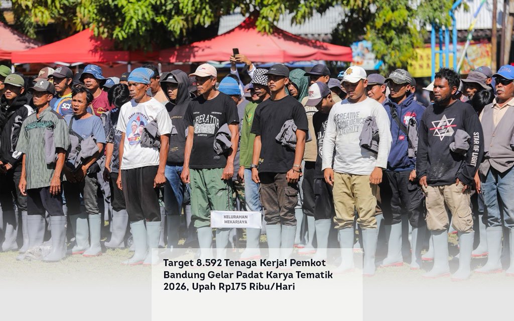 Target 8.592 Tenaga Kerja! Pemkot Bandung Gelar Padat Karya Tematik 2026, Upah Rp175 Ribu per Hari locusonline featured image Apr 2026