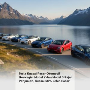 Tesla Kuasai Pasar Otomotif Norwegia! Model Y dan Model 3 Rajai Penjualan, Kuasai 50% Lebih Pasar
