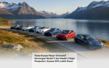Tesla Kuasai Pasar Otomotif Norwegia! Model Y dan Model 3 Rajai Penjualan, Kuasai 50% Lebih Pasar