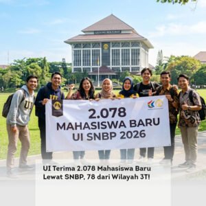 UI Terima 2.078 Mahasiswa Baru Lewat SNBP, 78 dari Wilayah 3T!