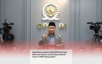 Wakil Ketua Komisi XIII DPR Usul Tiga Skenario Hukum untuk Kasus Andrie Yunus: TGPF Paling Ideal!