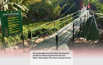 Warga Bungbulang Kini Bisa Tersenyum! Jembatan Gantung Perintis Garuda Hadir, Hubungkan Dua Desa dengan Aman