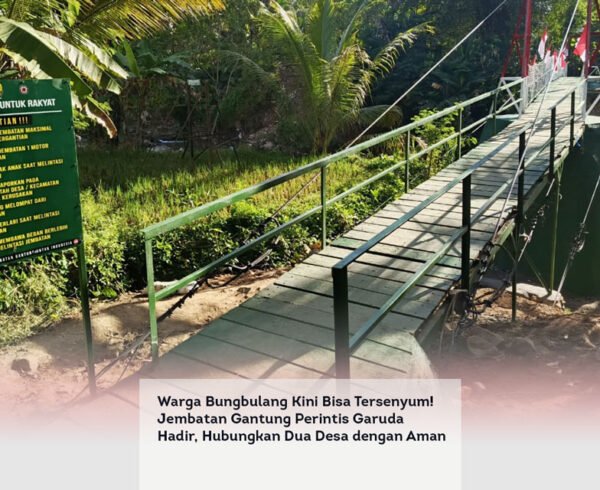 Warga Bungbulang Kini Bisa Tersenyum! Jembatan Gantung Perintis Garuda Hadir, Hubungkan Dua Desa dengan Aman locusonline featured image Apr 2026