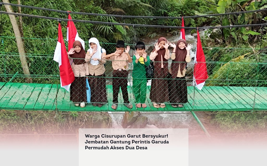 Warga Cisurupan Garut Bersyukur! Jembatan Gantung Perintis Garuda Permudah Akses Dua Desa locusonline featured image Apr 2026