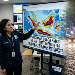 Prakiraan Cuaca BMKG: Hujan Lebat Mengintai Sejumlah Wilayah Indonesia
